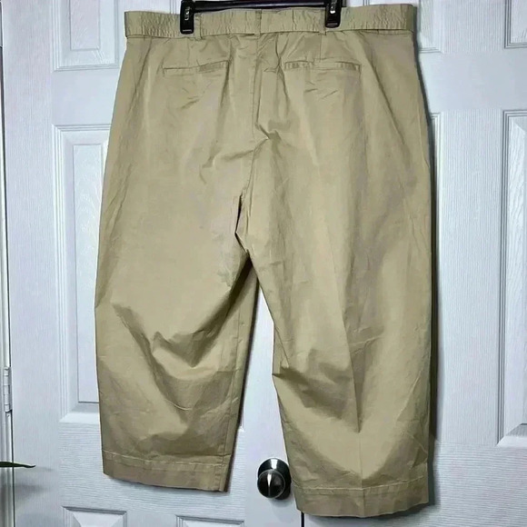 Ralph Lauren Women's Micro Sanded Twill
Belted Wide Leg Pants Brown Size 18W - Picture 6 of 16